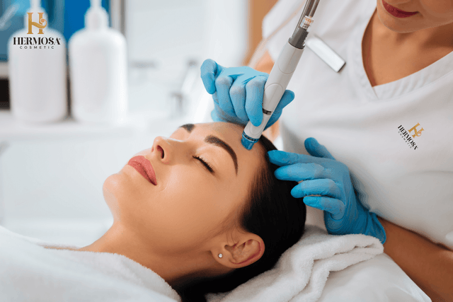 Achieve smooth, glowing skin with microneedling at Hermosa Cosmetic Center in Chicago. Treat scars, fine lines, and uneven texture. Book a consultation today!